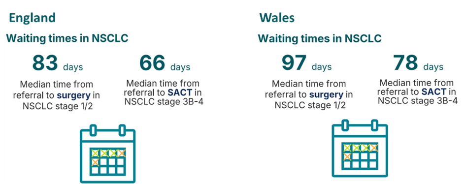 Wait times in England and Wales in NSCLC